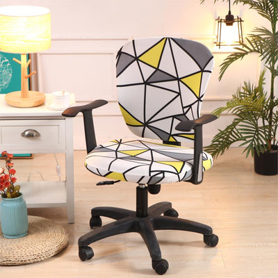 Housse De Chaise De Bureau À Motifs - mondehousses