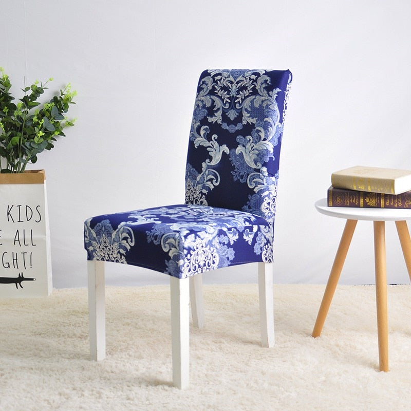 Housse de chaise Premium élastique Dark Blue - 1PC - mondehousses