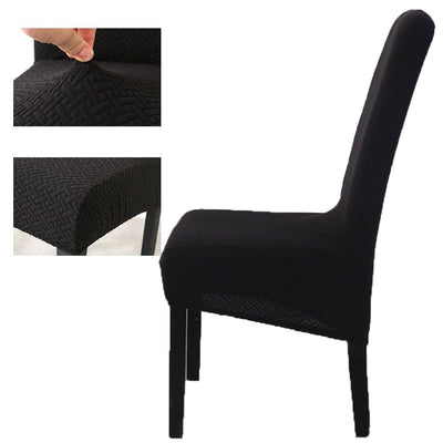 Housse de chaise élastique adaptable aux longs dossiers. - mondehousses