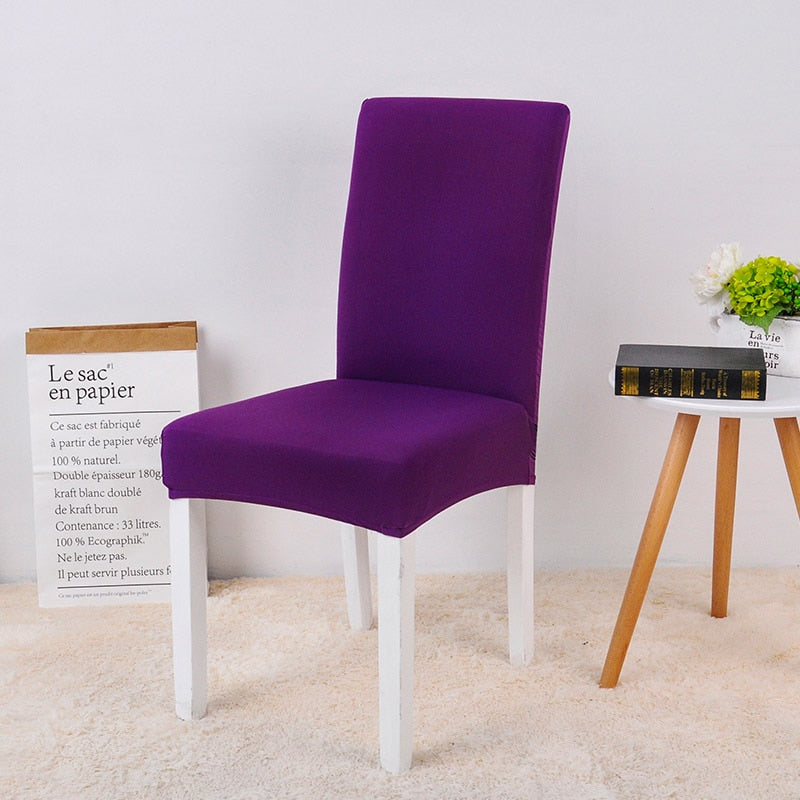 Housse de chaise Premium élastique Violet - 1PC - mondehousses